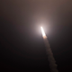 An unarmed Minuteman III intercontinental ballistic missile launches during an operational test at 12:40 a.m. Pacific Daylight Time Thursday May 9, 2019, at Vandenberg Air Force Base